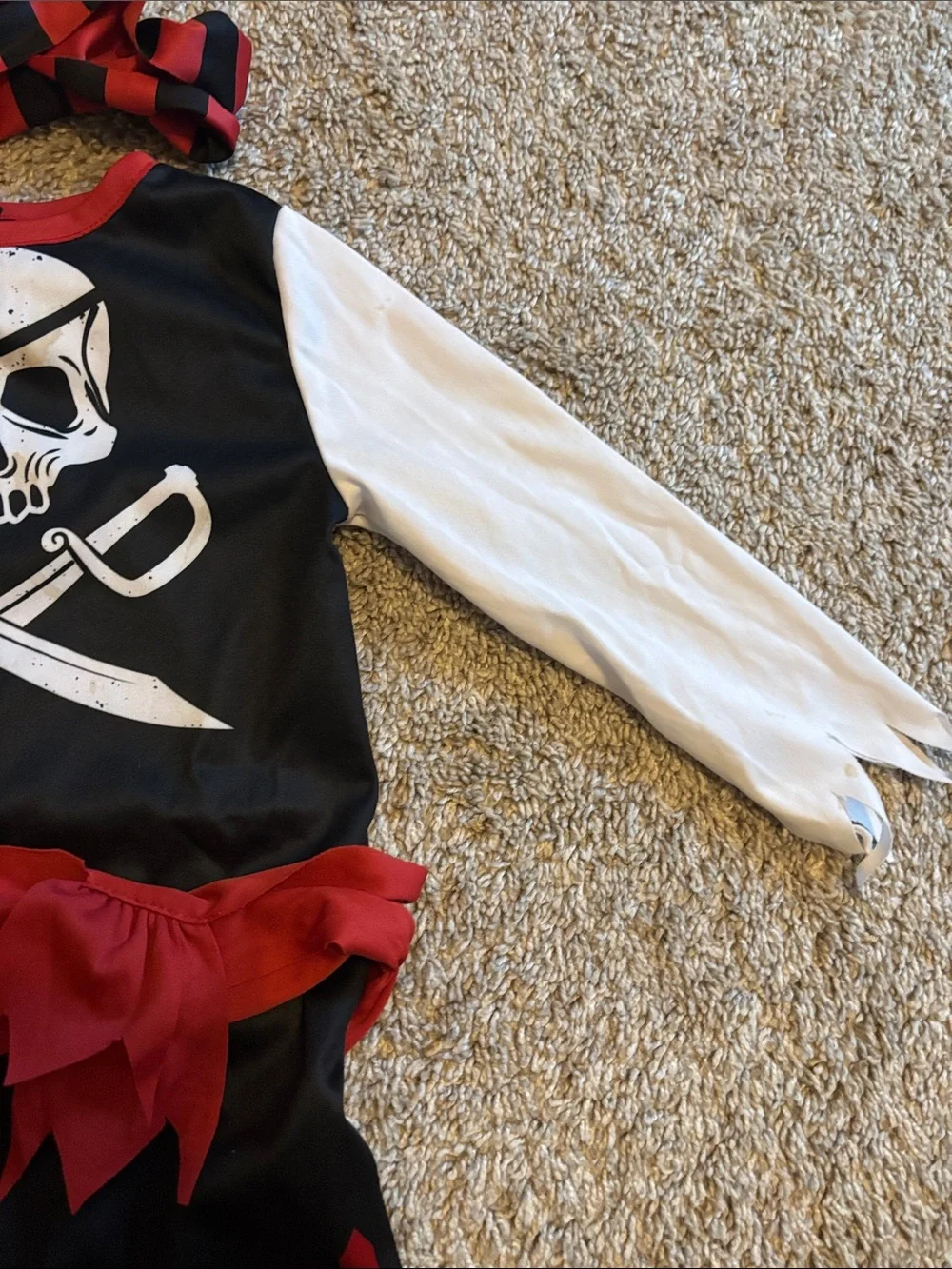 Party City Red and Black Pirate Shipmatey Costume